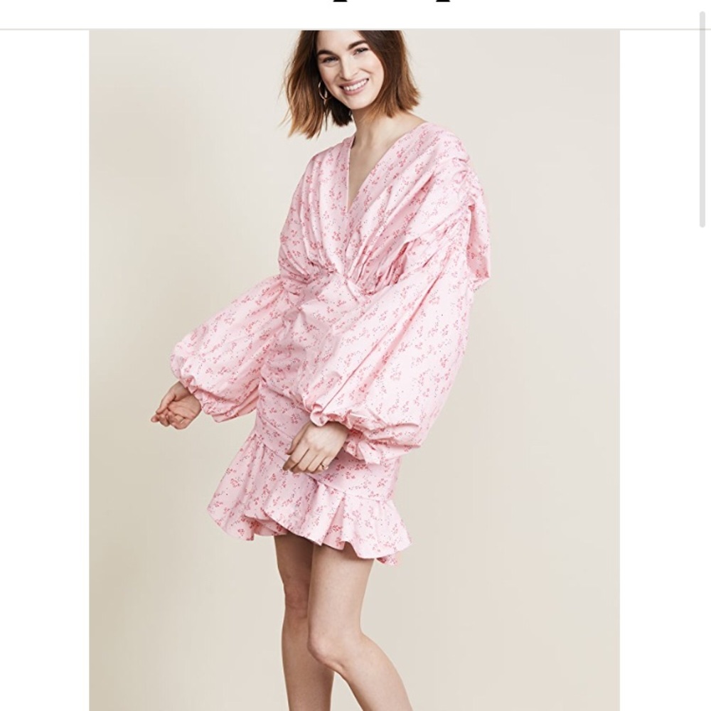 $495 Acler dorset dress in plain pink